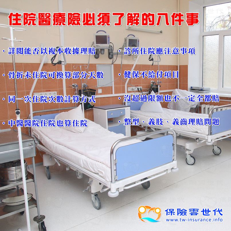 住院醫療險必須了解的八件事
